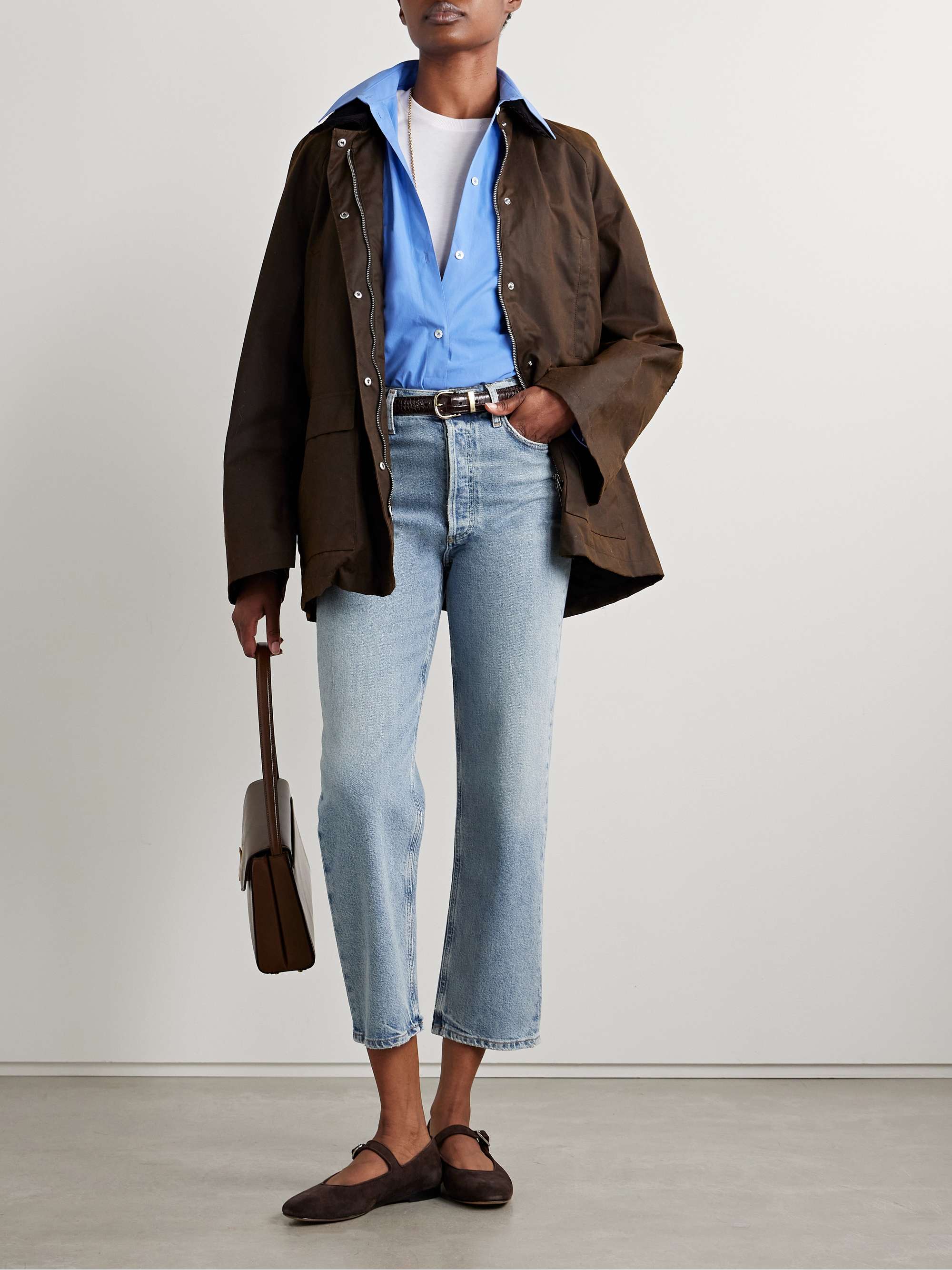 AGOLDE '90s Pinch Waist cropped high-rise straight-leg jeans