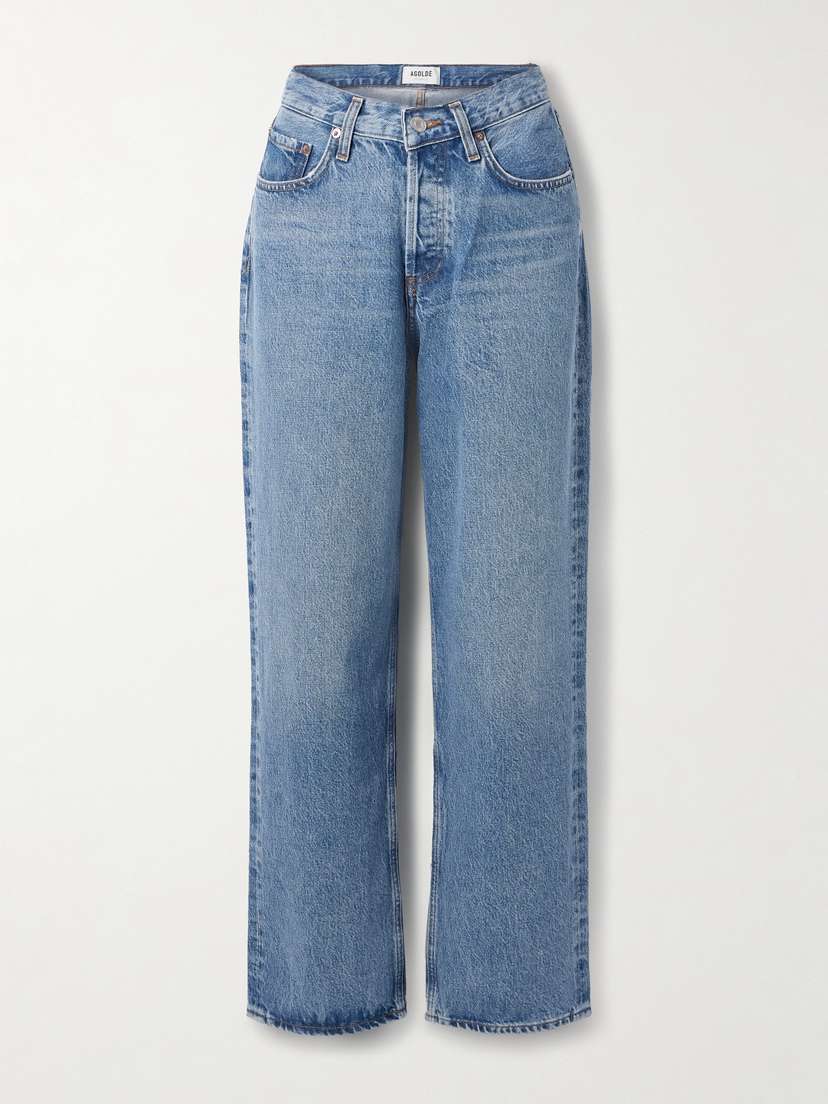 AGOLDE V-waist Baggy Mid-rise Straight-leg Jeans