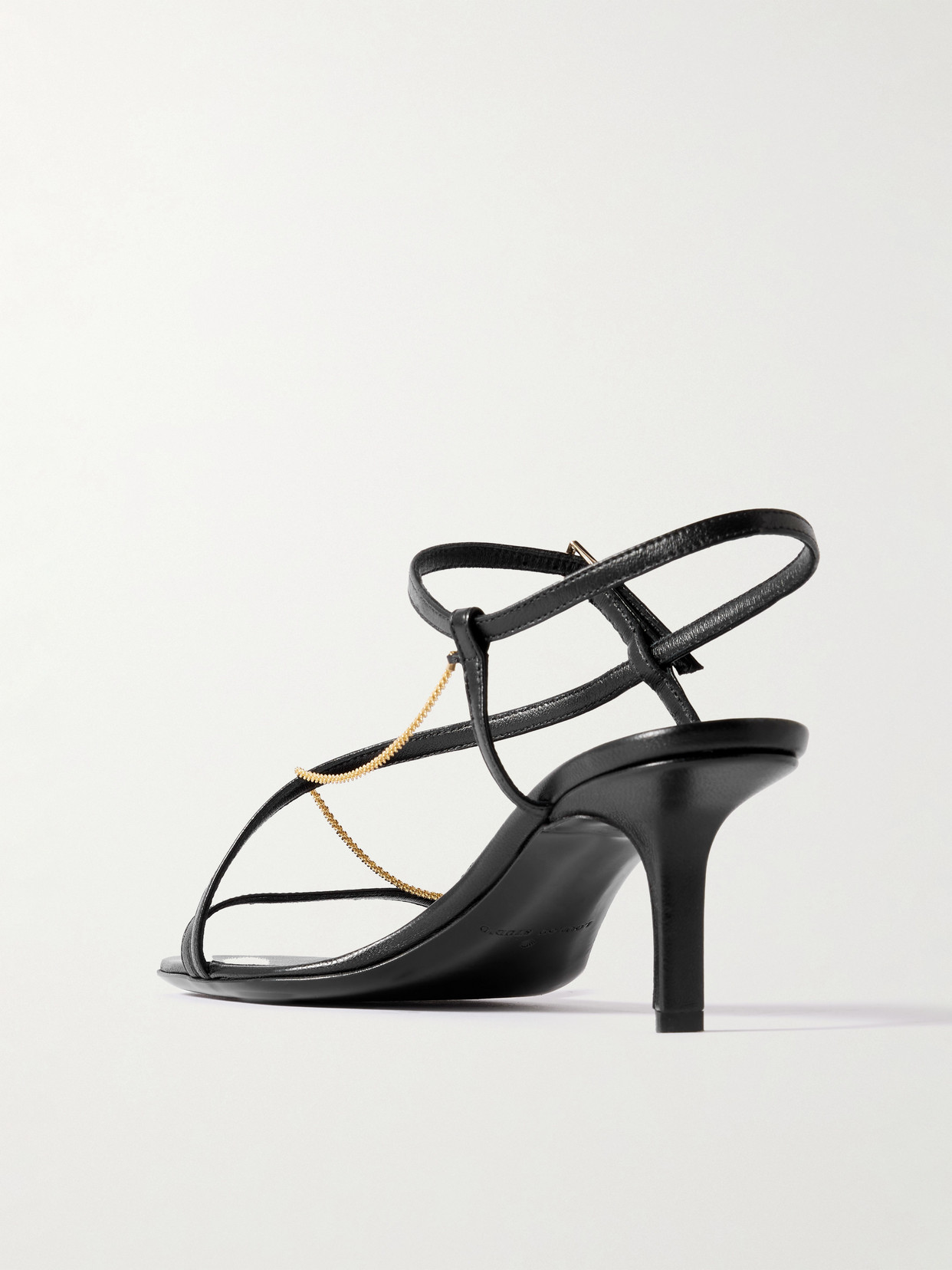 Loulou De Saison Siam Leather Sandals In Black
