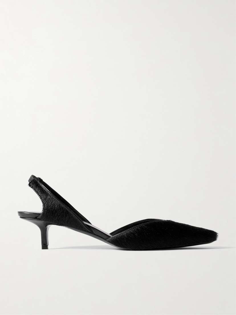 Loulou de Saison Akila Calf Hair Slingback Pumps