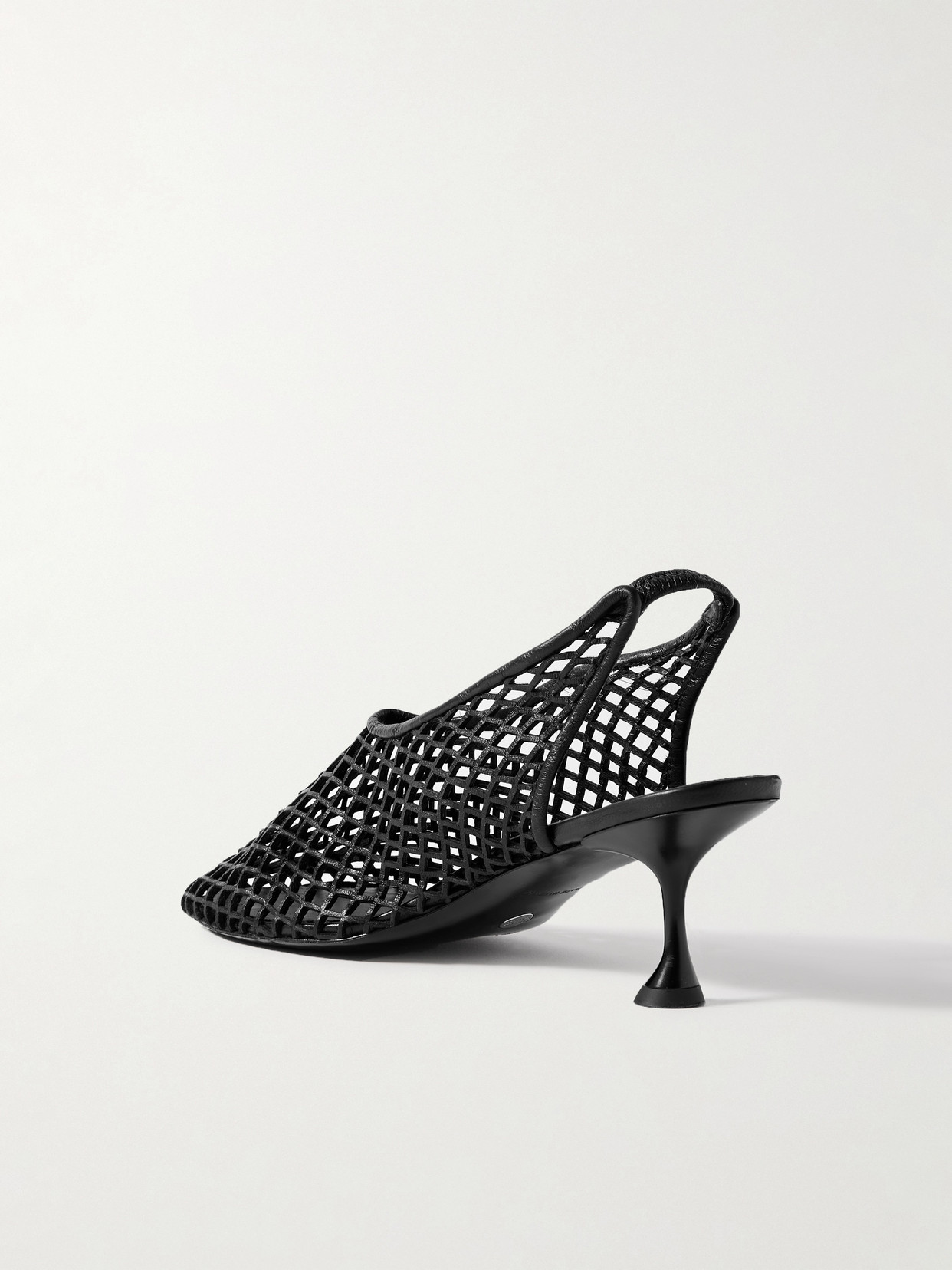 Tee 60 Cutout Leather Slingback Pumps