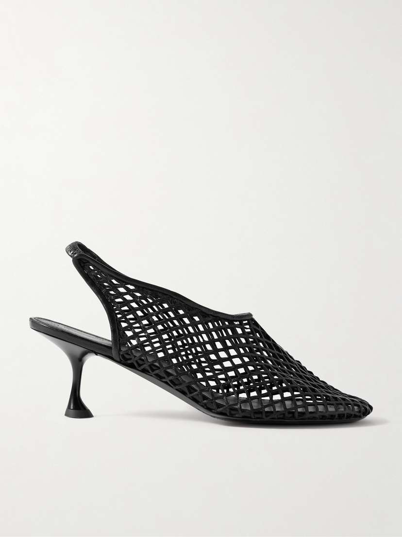 Proenza Schouler Tee Cutout Leather Slingback Pumps