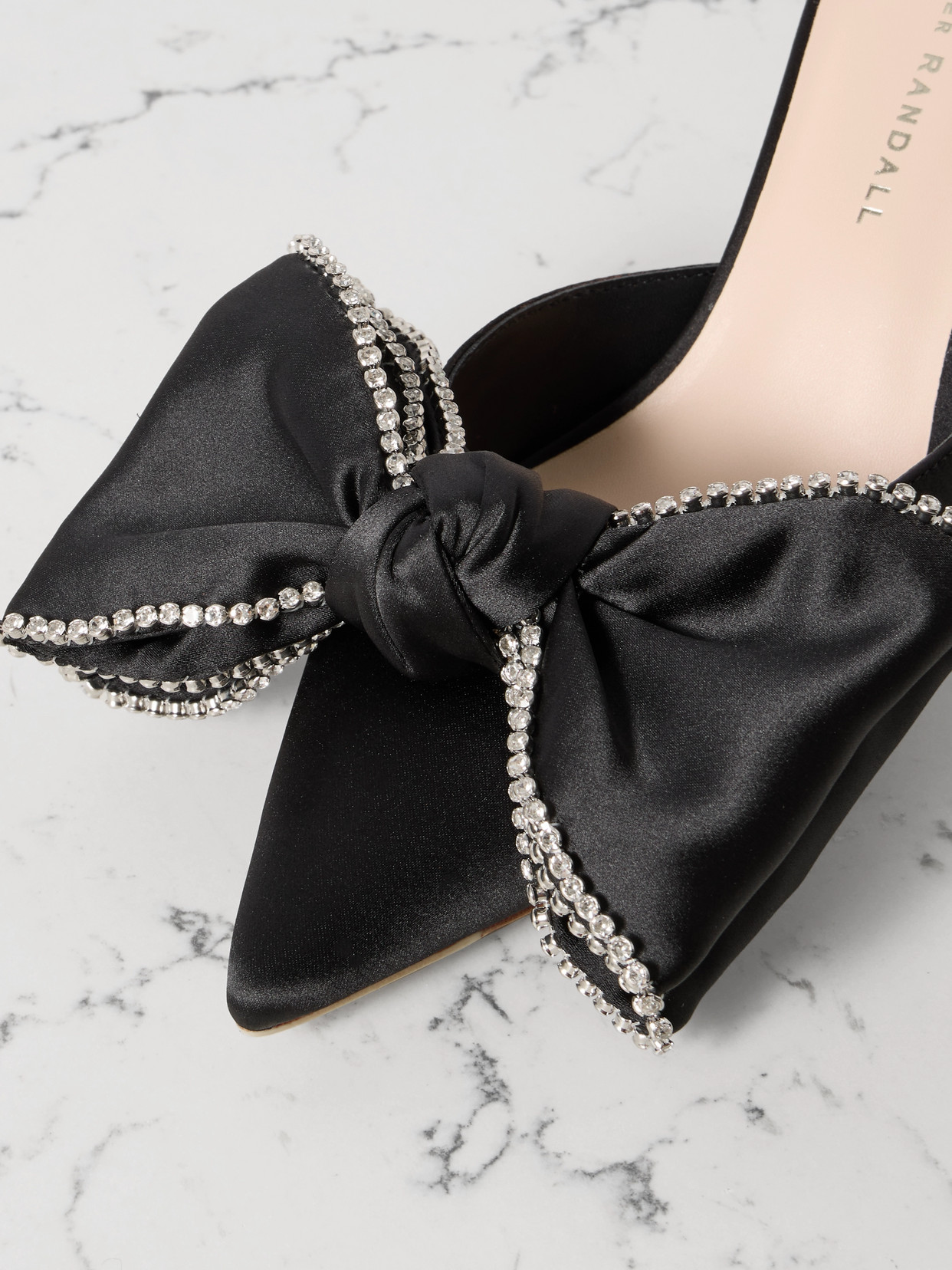Margot Bow Crystal-Embellished Pumps