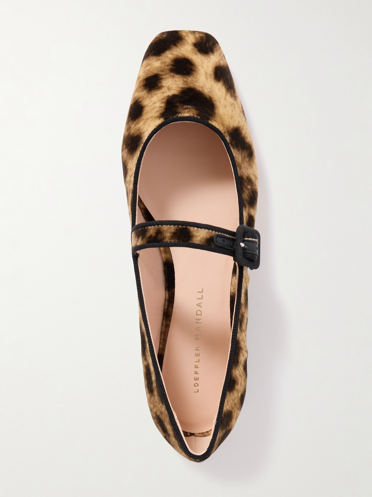 Loeffler Randall Ginger Mary Jane Flats Leopard In Transparent