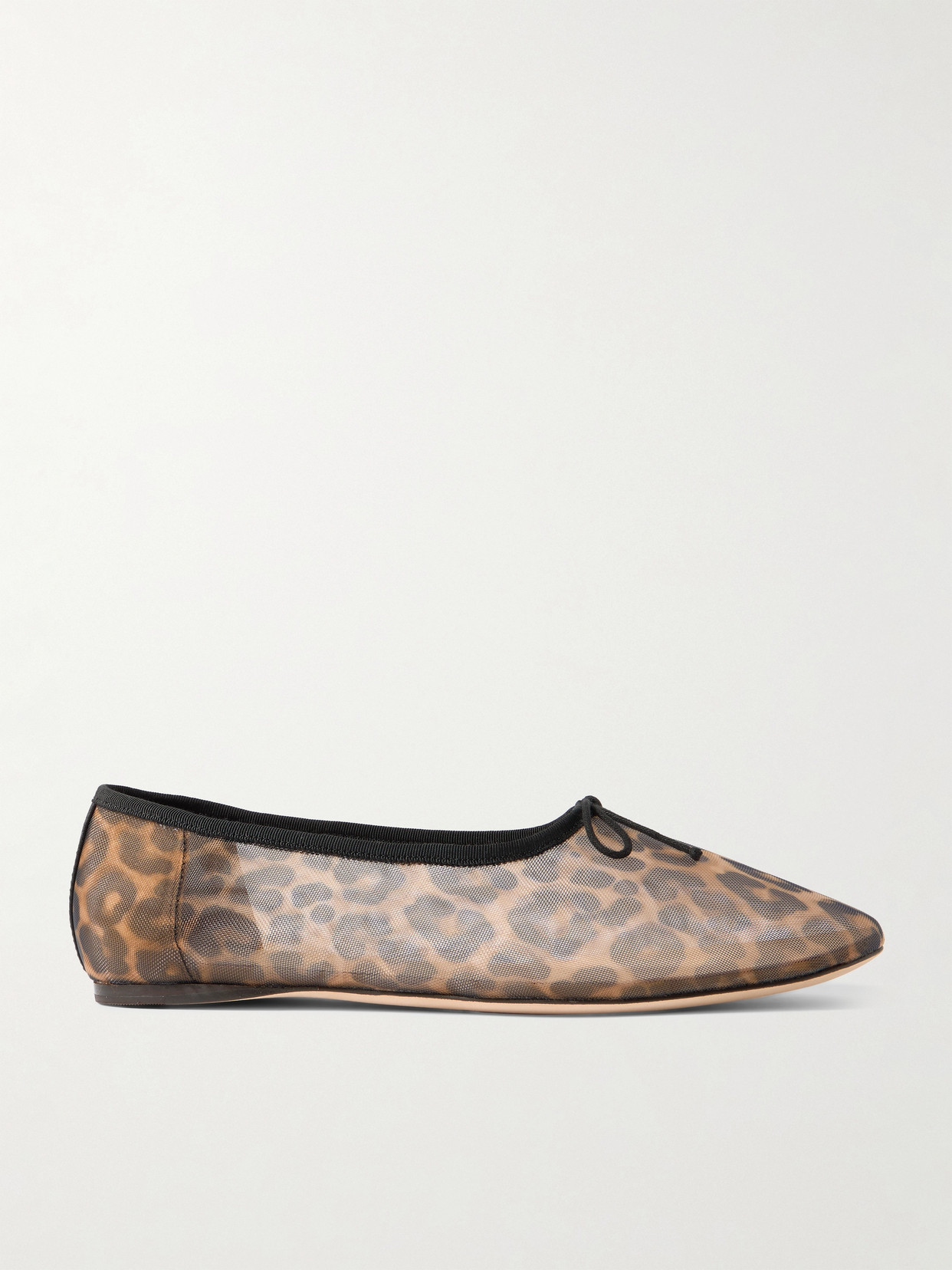 Loeffler Randall Landon Soft Ballet Flats Watercolor Leopard In Animal Print