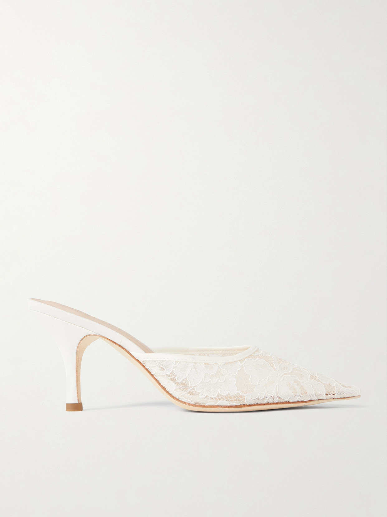 Loeffler Randall Layla Pointed Toe Mule In White