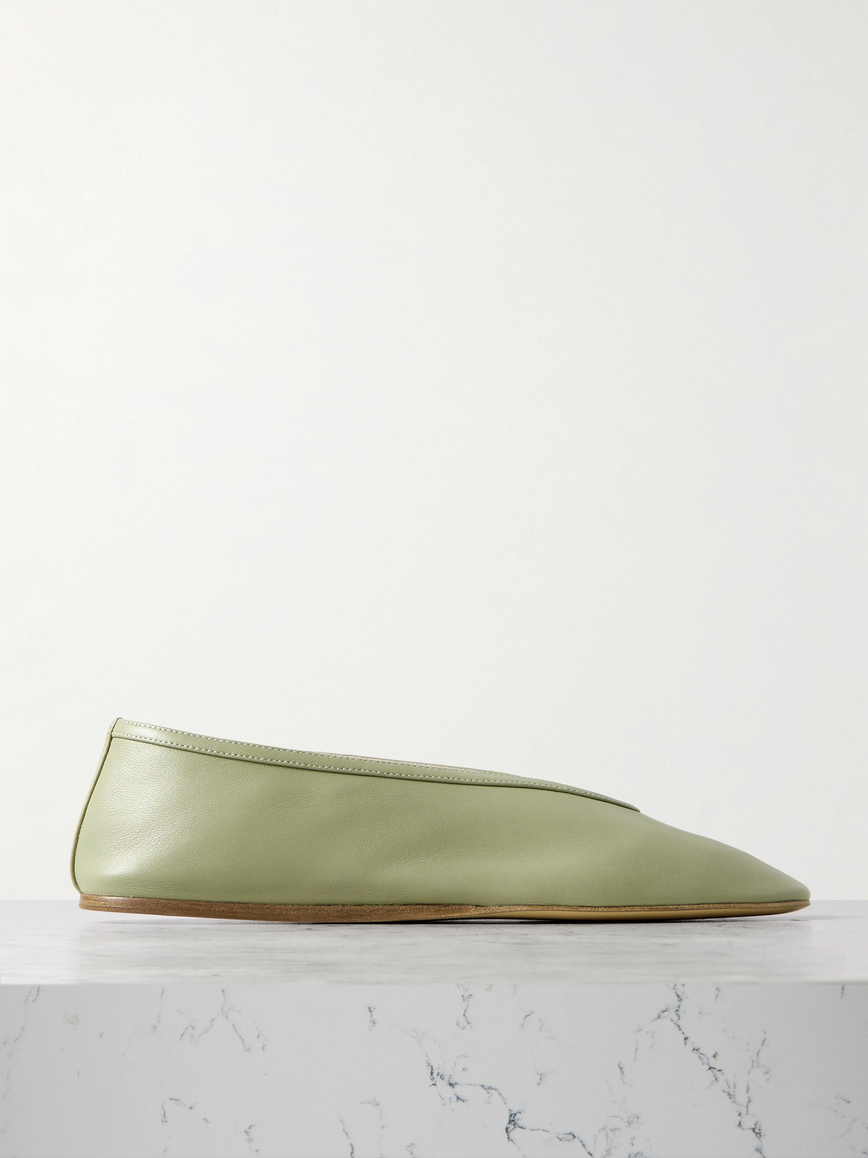 LE MONDE BERYL LUNA LEATHER BALLET FLATS