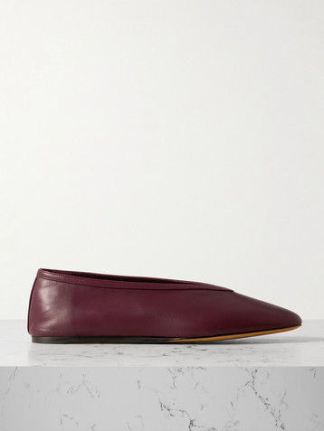 LE MONDE BERYL Luna leather ballet flats