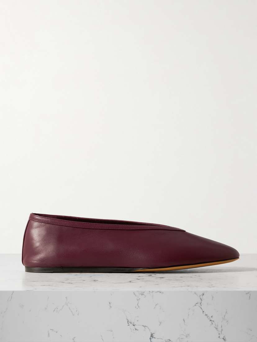 Le Monde Béryl Luna Leather Ballet Flats