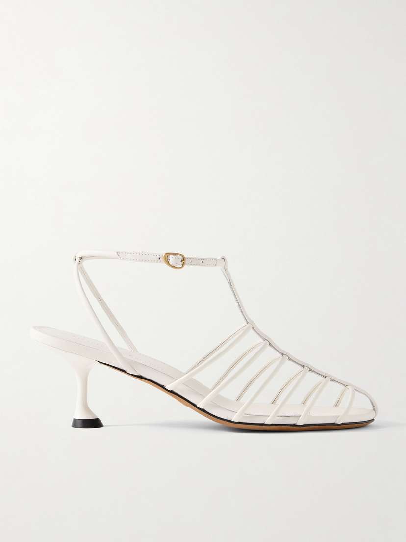 Proenza Schouler Tee Cage Leather Sandals