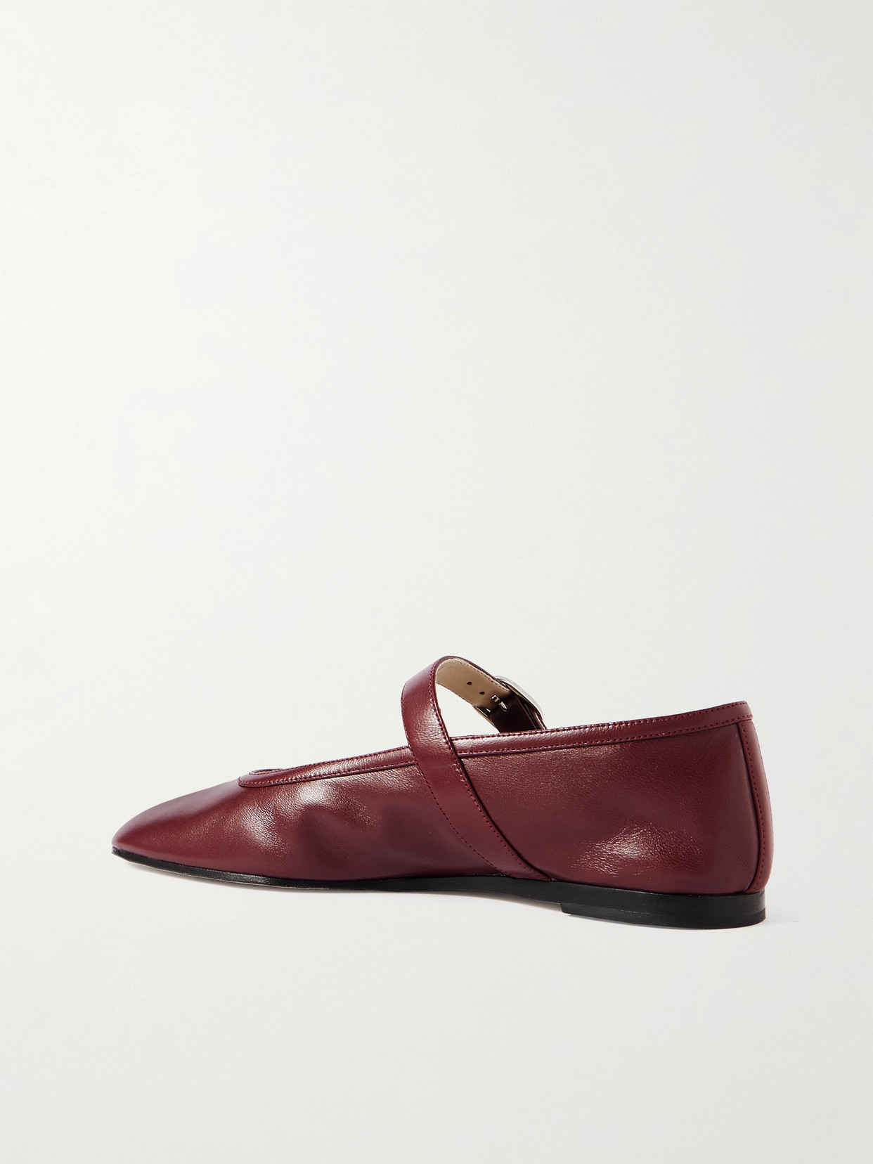 Le Monde Beryl Burgundy Stella Slipper Ballerina Flats In Red