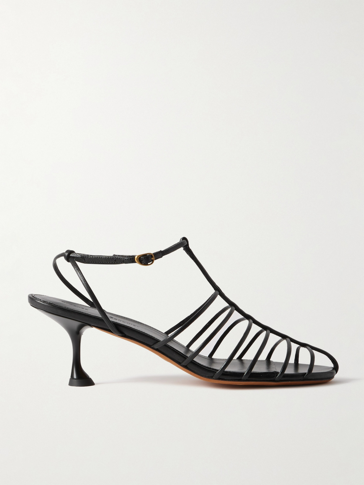 Proenza Schouler - Tee Cage Leather Sandals - Black