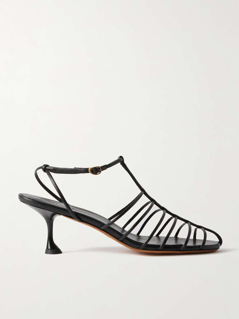 Proenza Schouler Tee Cage Leather Sandals