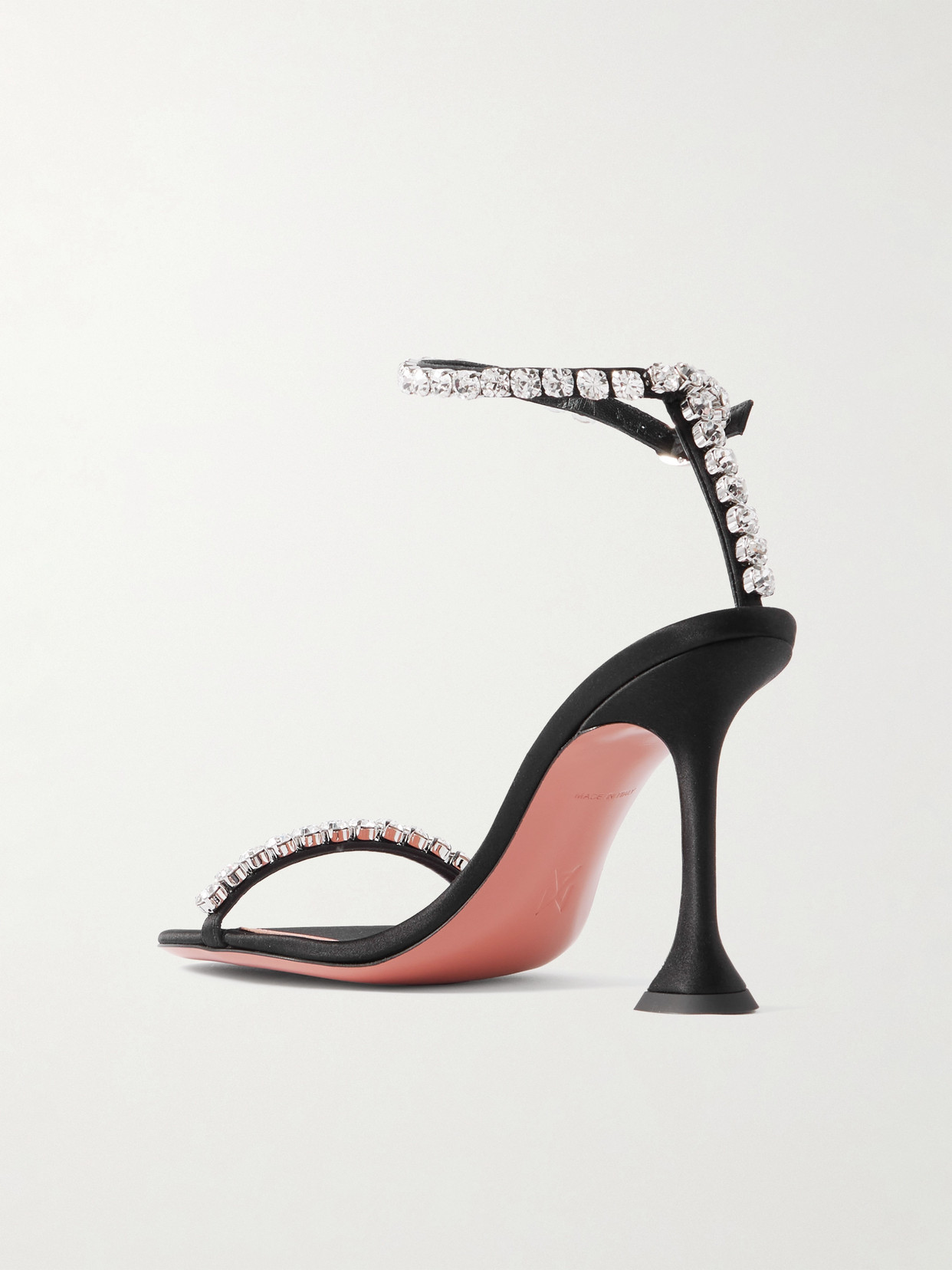 Amina Muaddi 95mm Gigi Sandals In Black