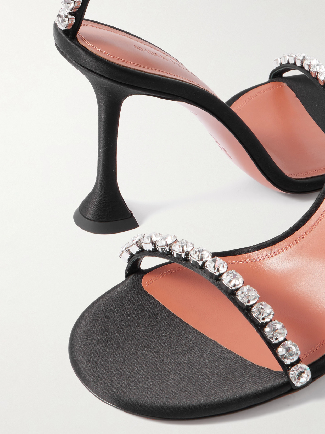 Amina Muaddi 95mm Gigi Sandals In Black