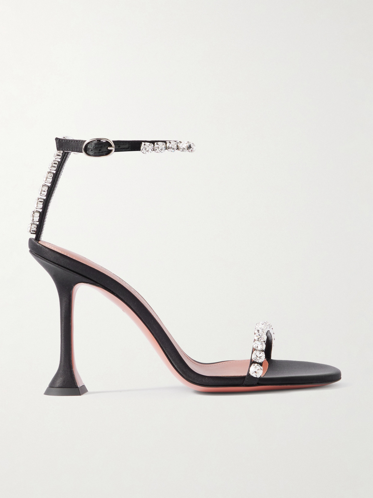 Amina Muaddi 95mm Gigi Sandals In Black
