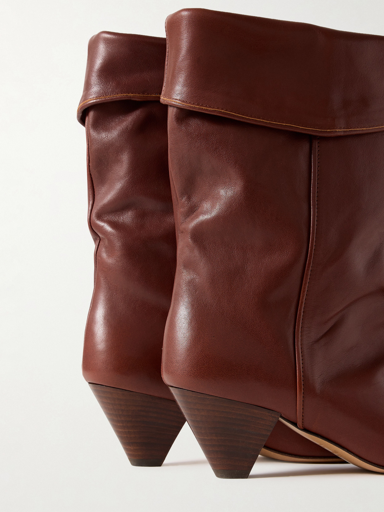 ISABEL MARANT DALBY LEATHER ANKLE BOOTS