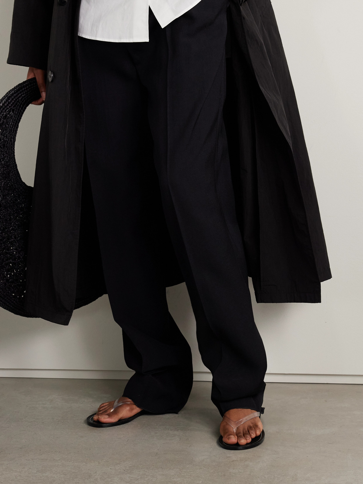 Christopher Esber Jo Jelly Flip Flop Sandals In Black