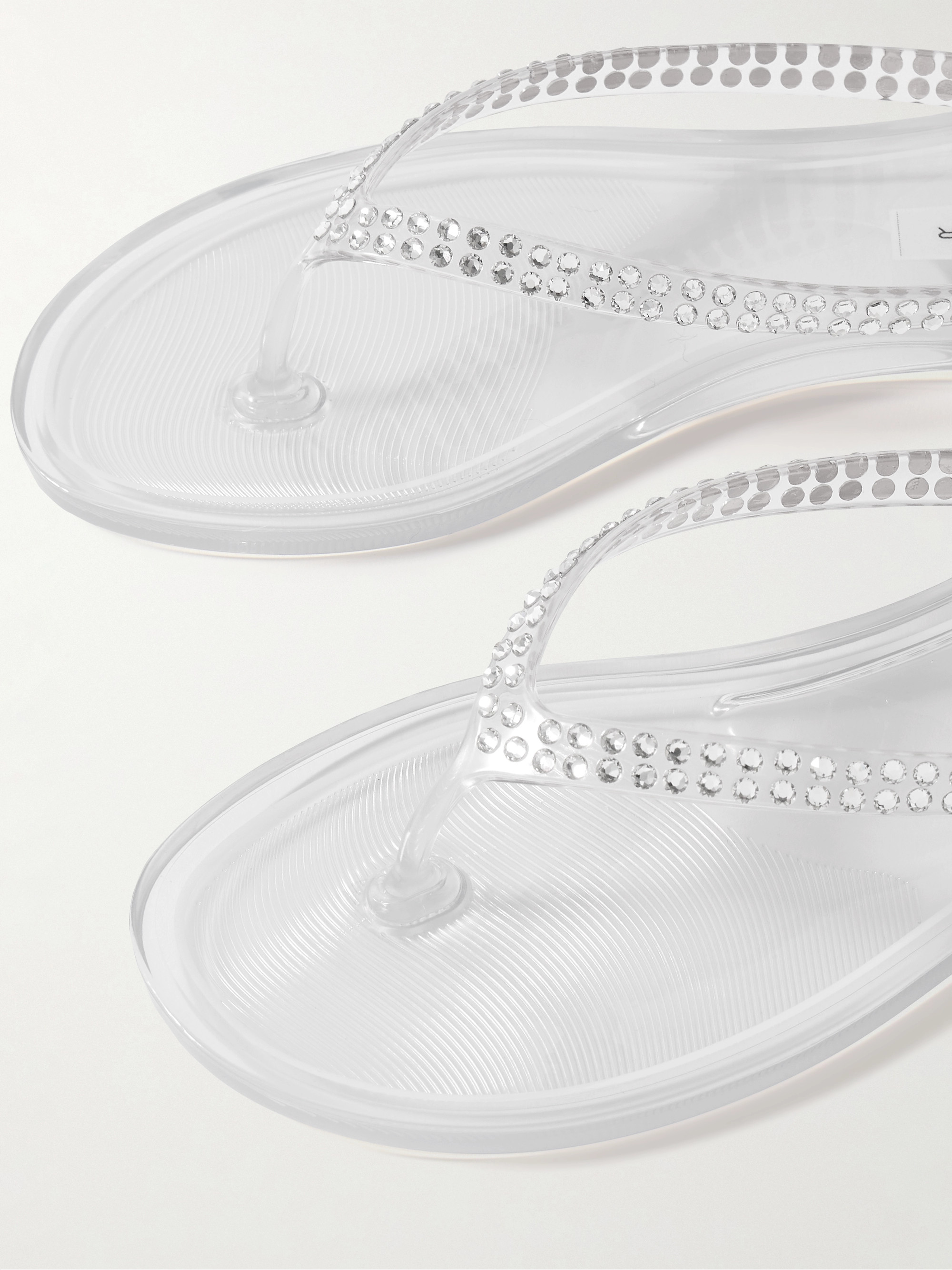 Christopher Esber Jo crystal-embellished PVC flip flops thumbnail