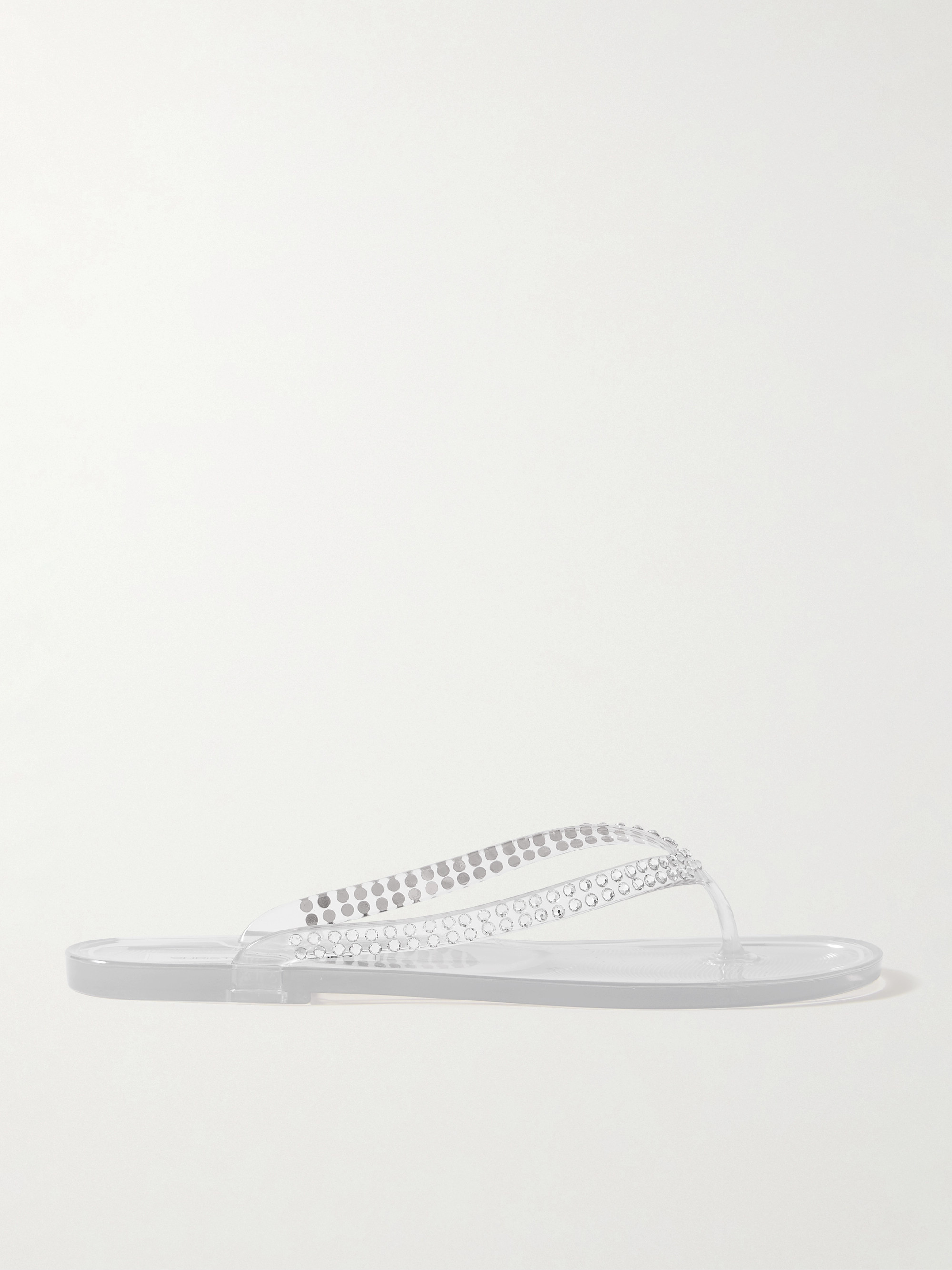 Christopher Esber Jo crystal-embellished PVC flip flops