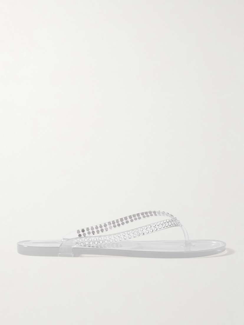 Christopher Esber Jo Crystal-embellished Pvc Flip Flops