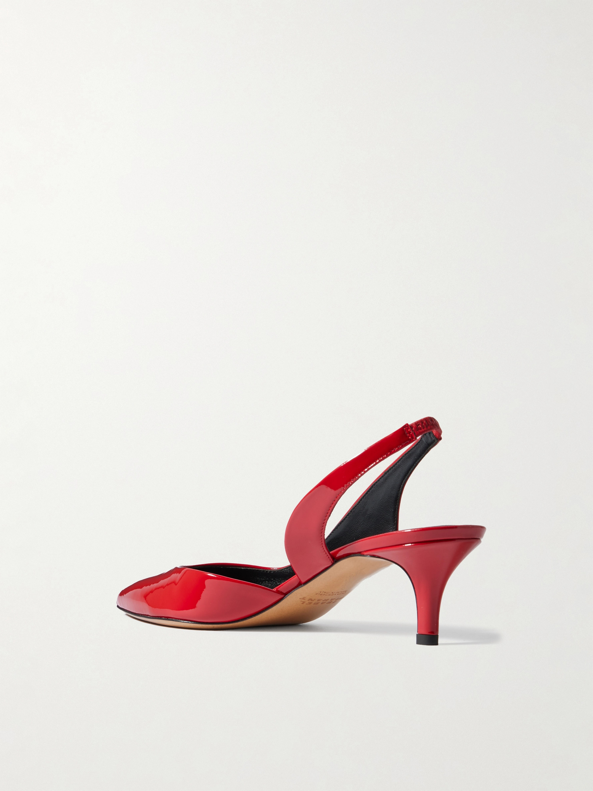 Isabel Marant Padim patent-leather slingback pumps