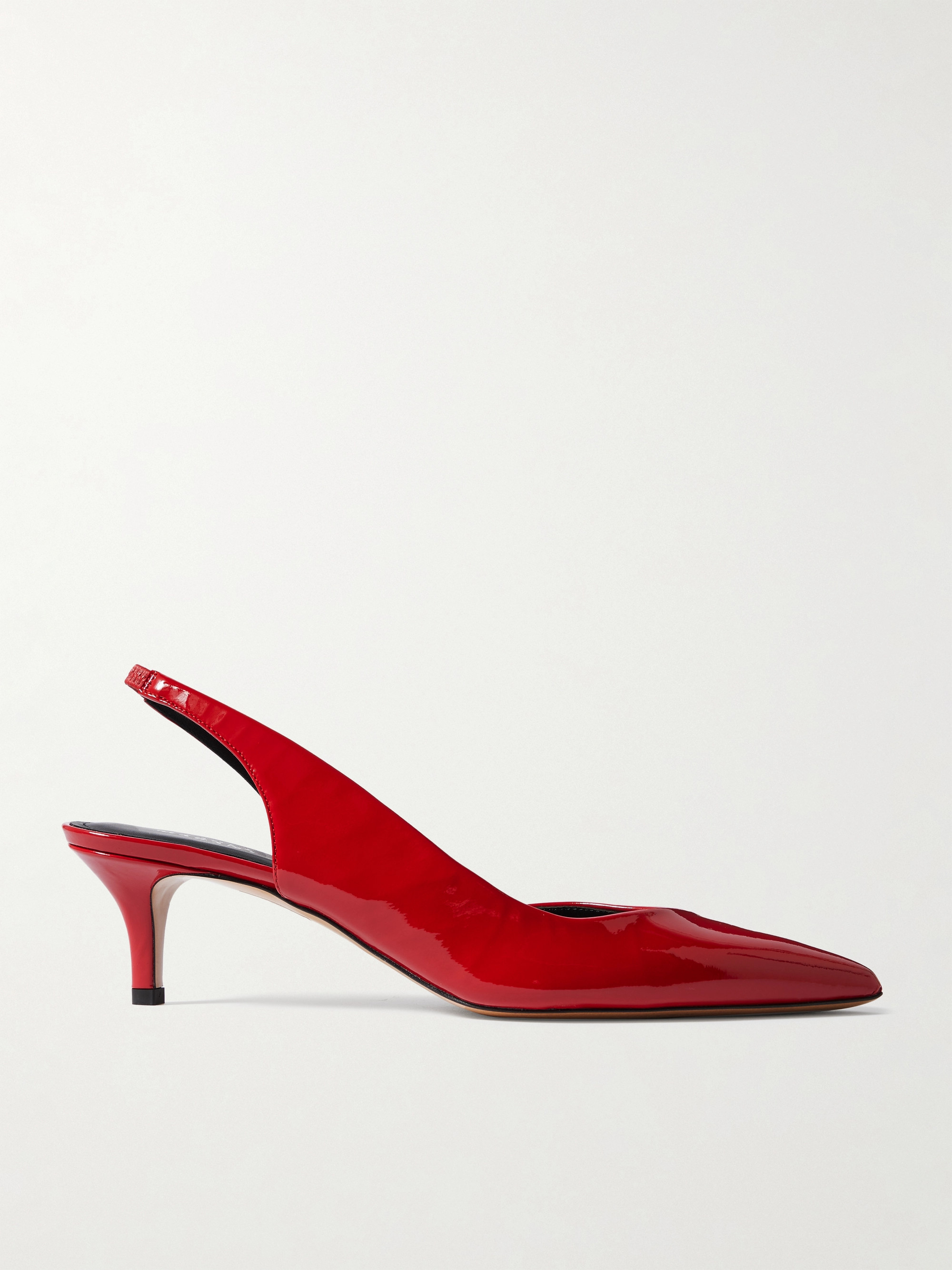 Isabel Marant Padim patent-leather slingback pumps