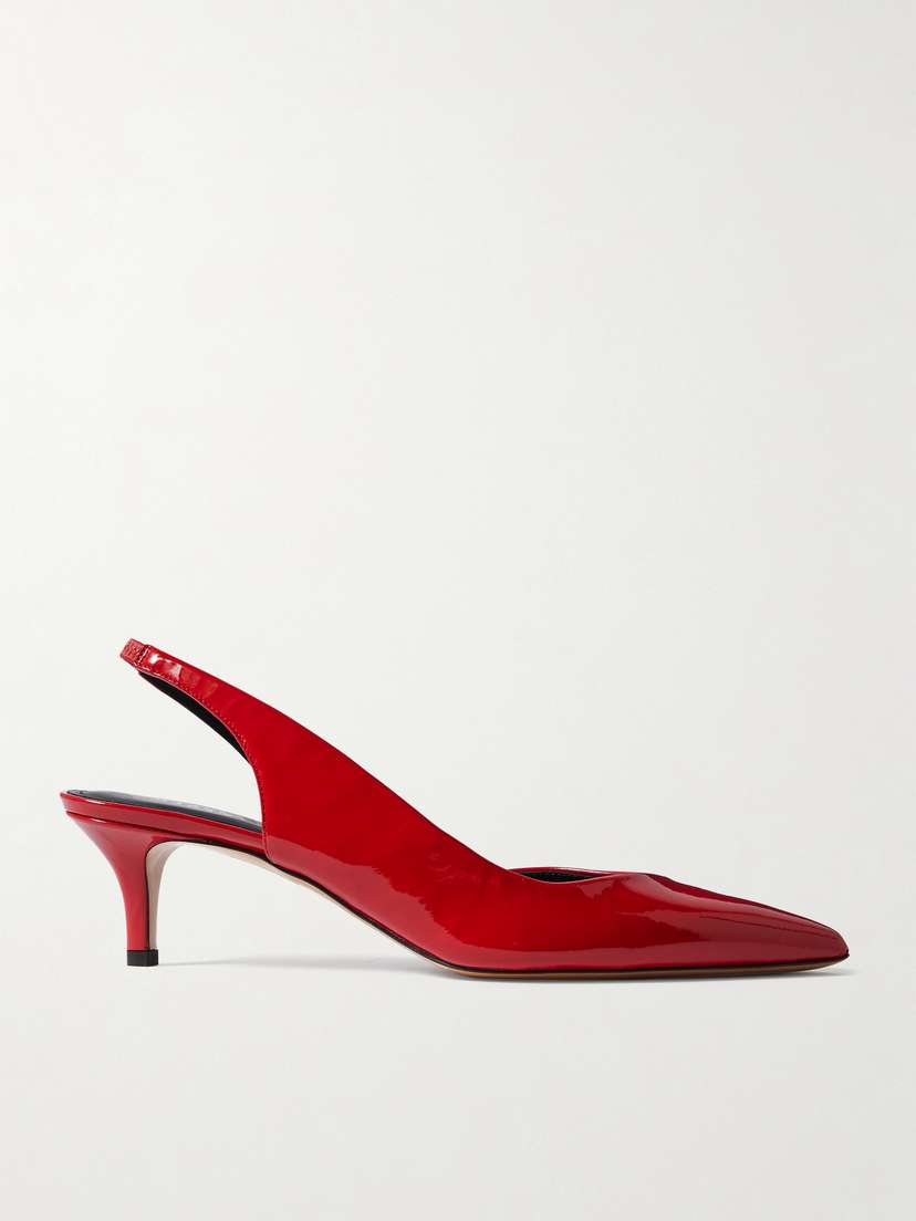 Isabel Marant Padim Patent-leather Slingback Pumps