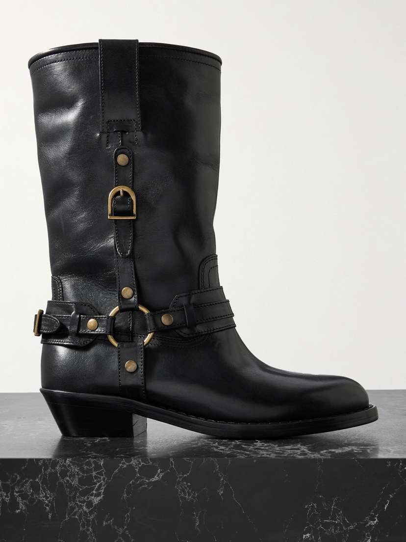 Isabel Marant Heiko Buckled Leather Boots