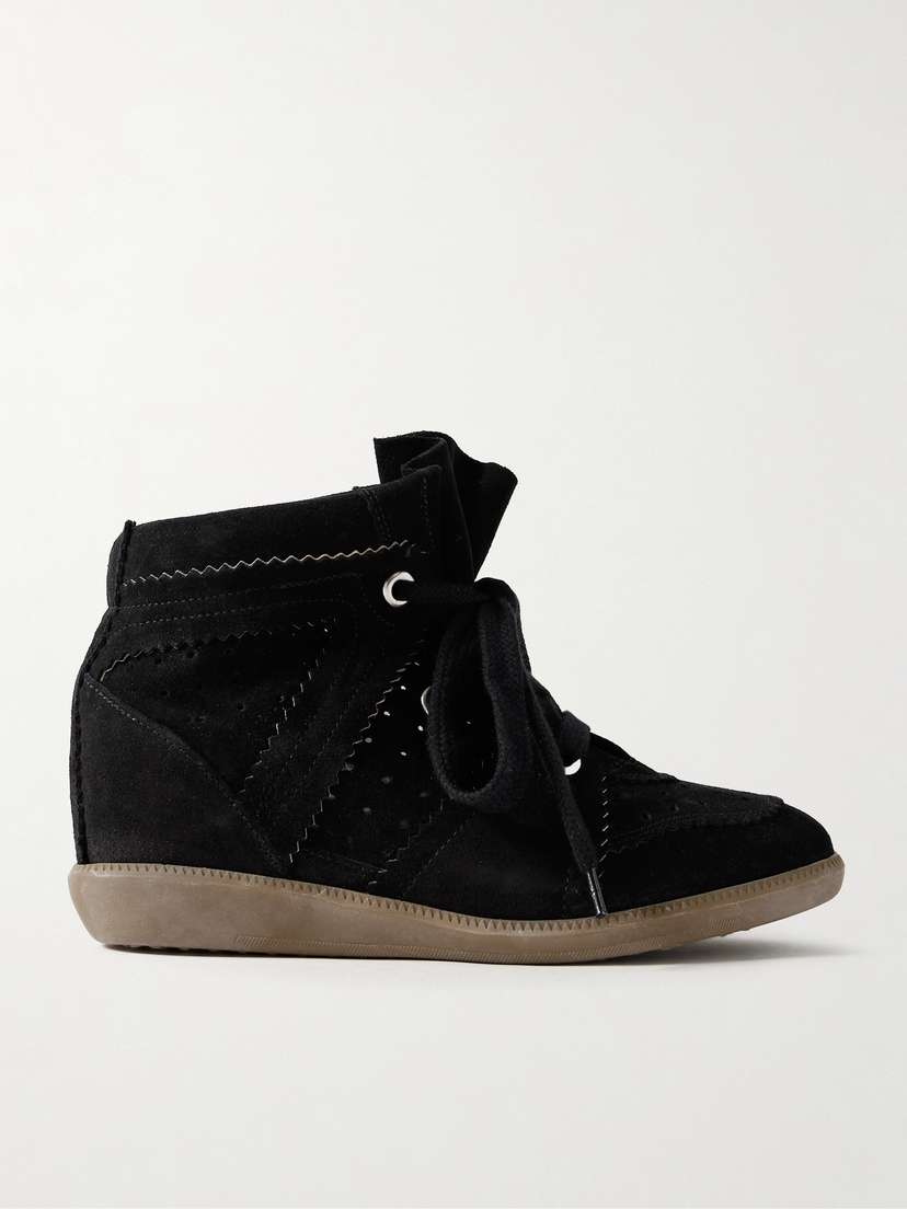 Isabel Marant Bobby Suede Wedge Sneakers