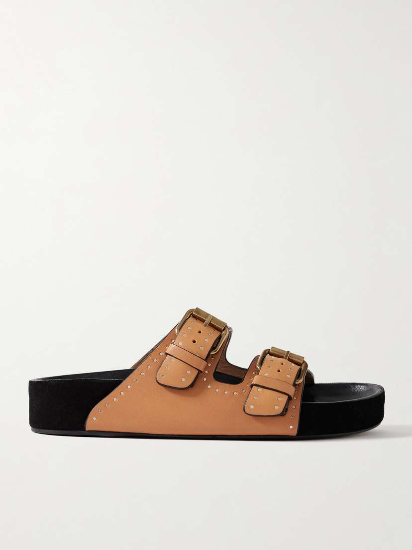 Isabel Marant Lennyo Studded Leather Slides