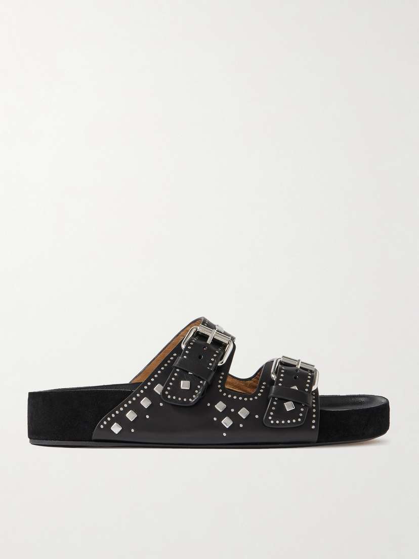 Isabel Marant Lennyo Studded Leather Slides