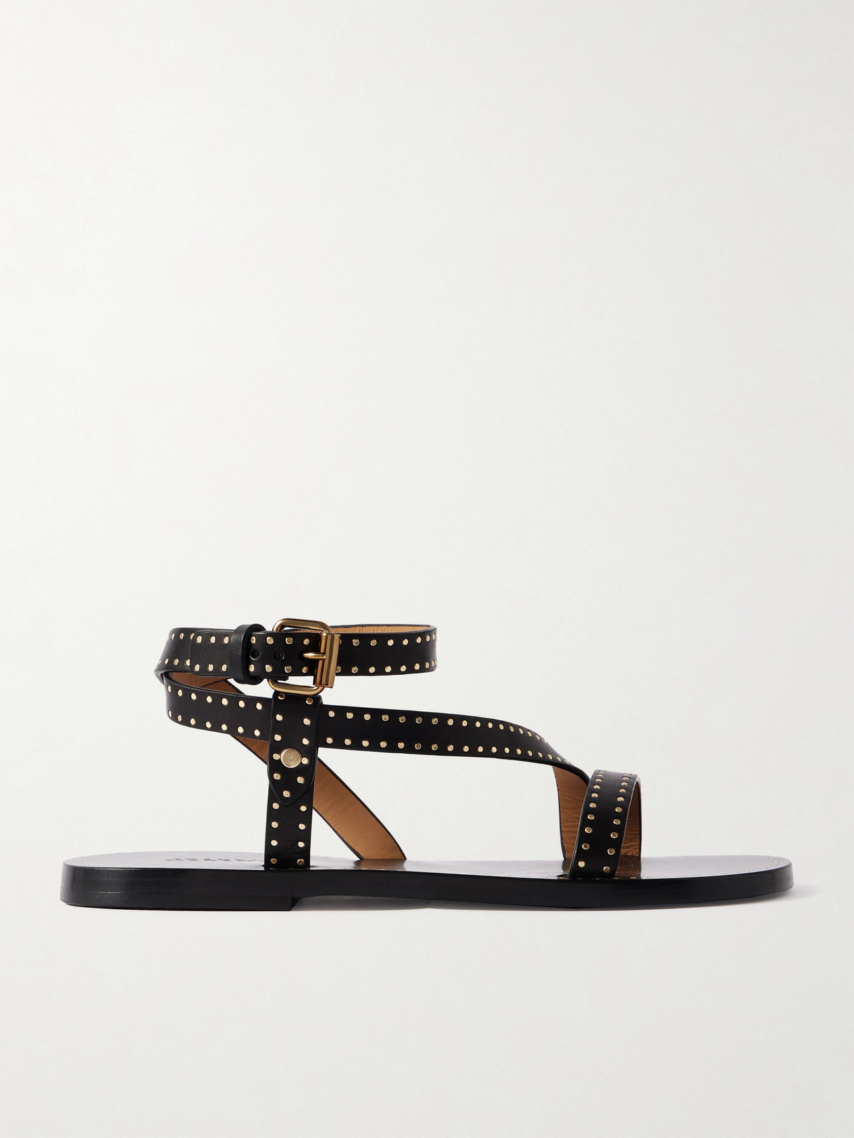 Isabel Marant Sandali Jopee In Pelle Nera Donna In Black