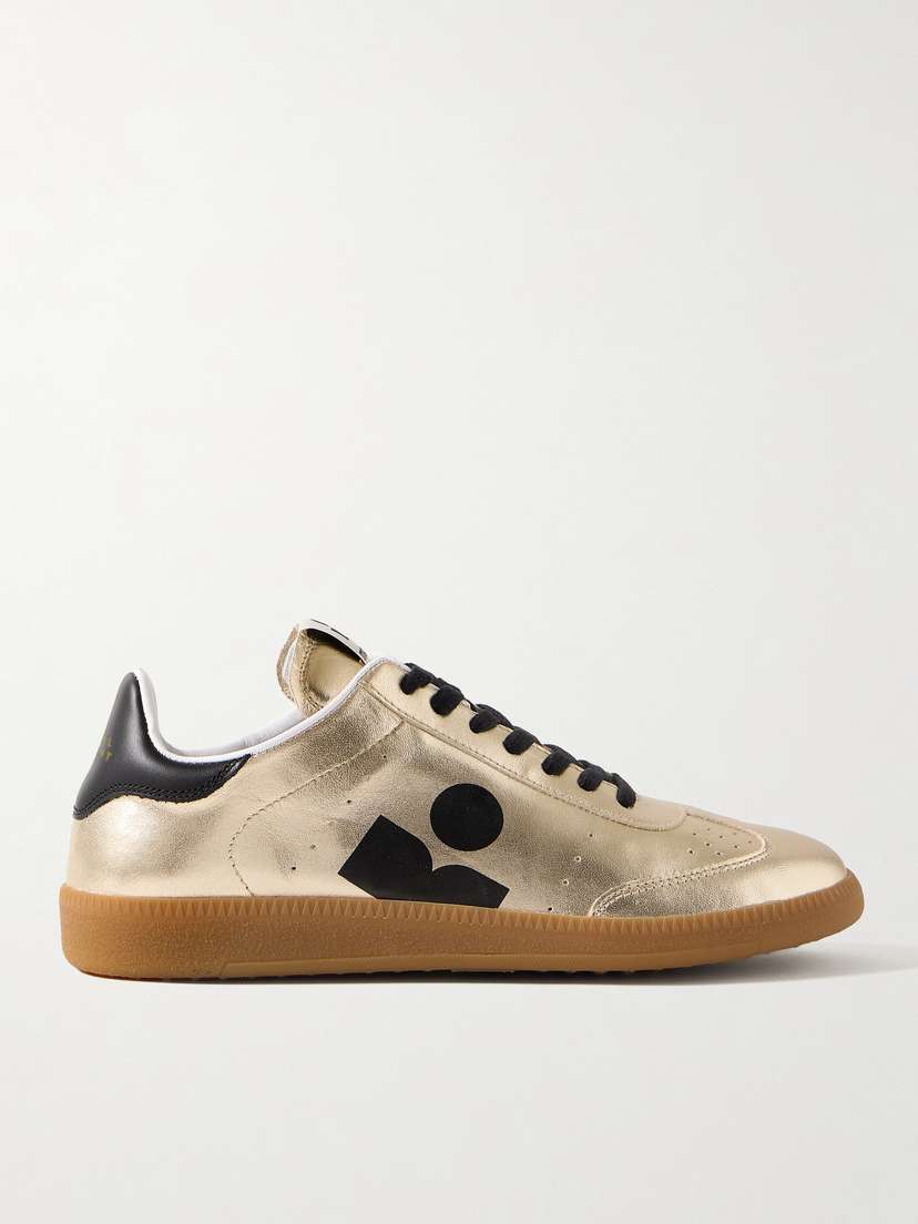 Isabel Marant Kaycee Metallic Leather Sneakers