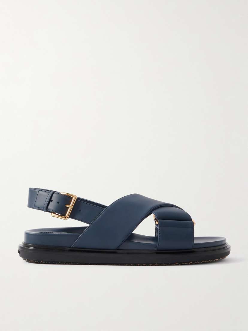 Marni Fussbett Leather Slingback Sandals