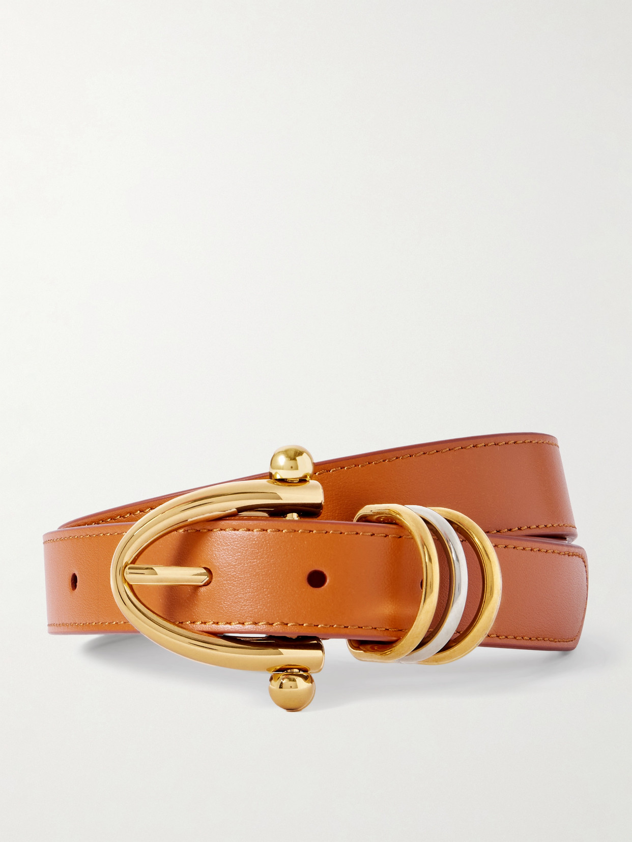 Chloé Bracelet Leather Belt In Brown