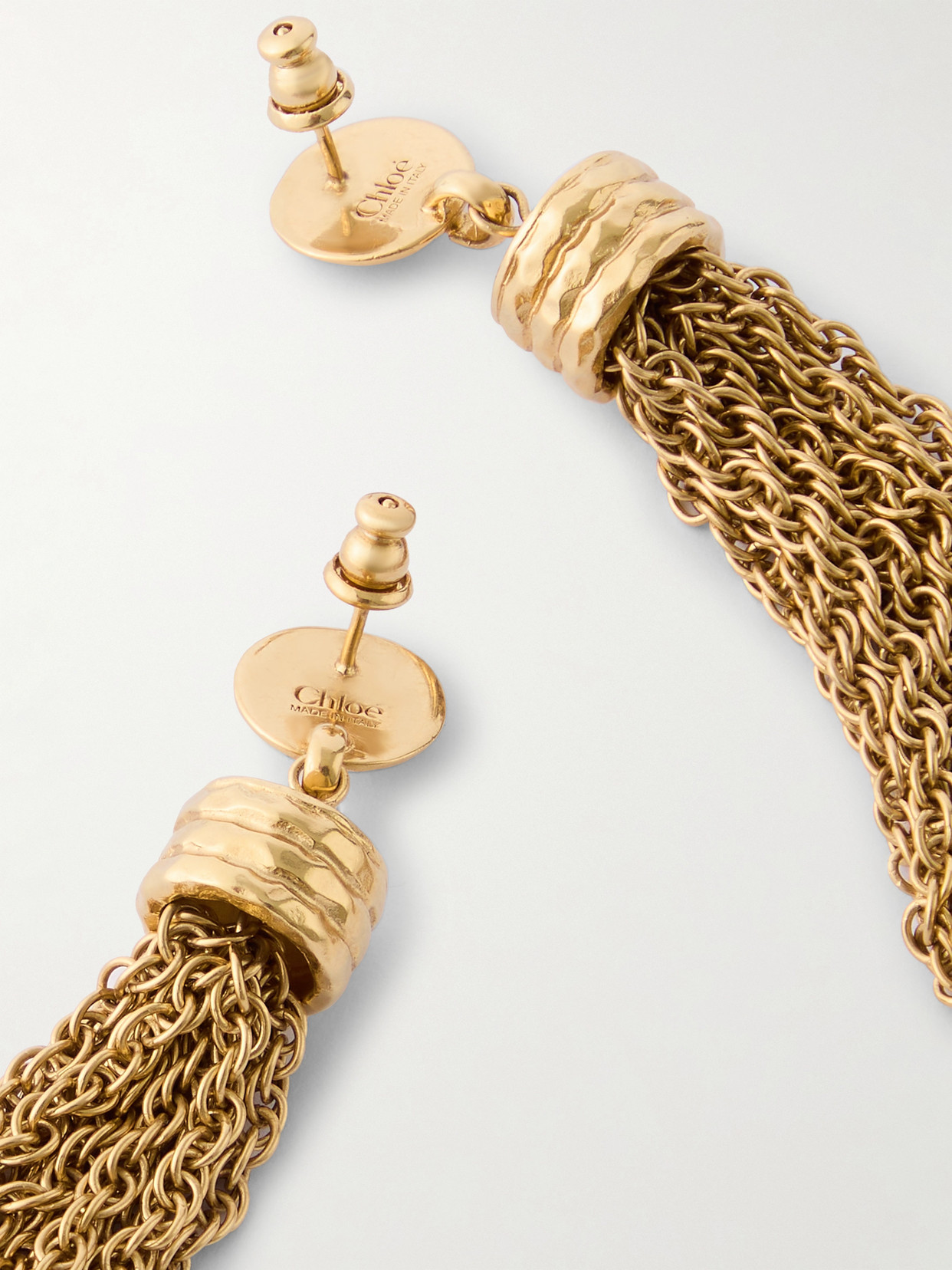 CHLOÉ GOLD-TONE EARRINGS