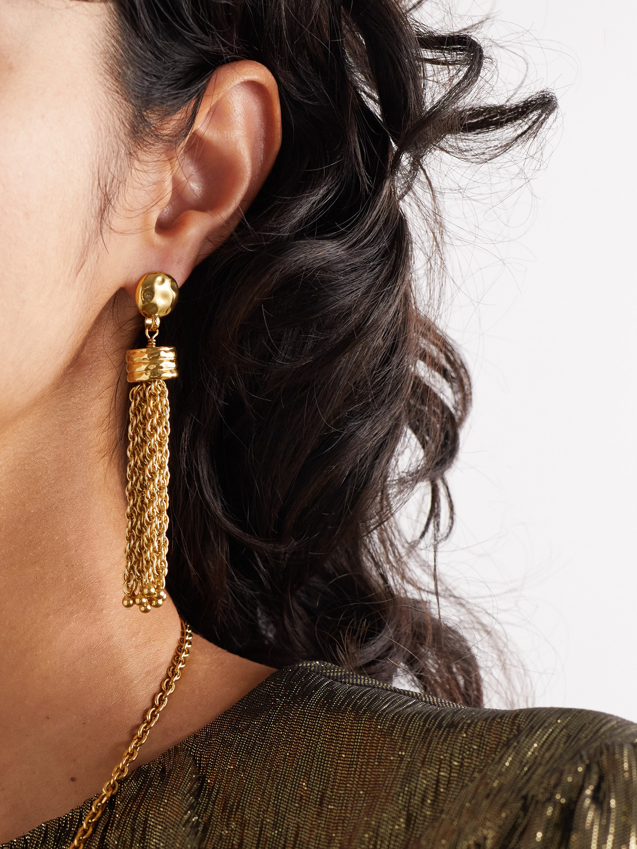 CHLOÉ GOLD-TONE EARRINGS