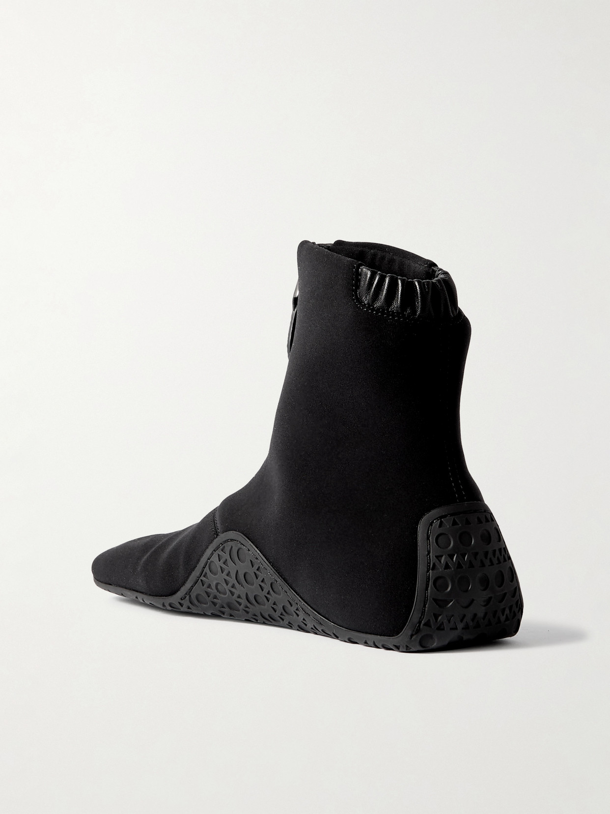 Alaïa Basket Neoprene High-top Sneakers In Black