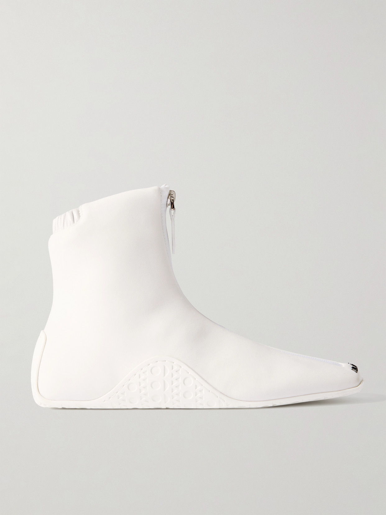 Alaïa Basket Neoprene High-top Trainers In White