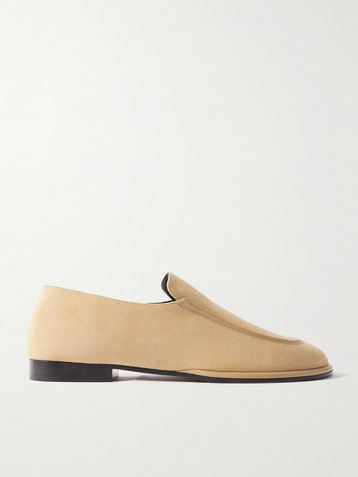 NEOUS Polaris leather-trimmed suede loafers