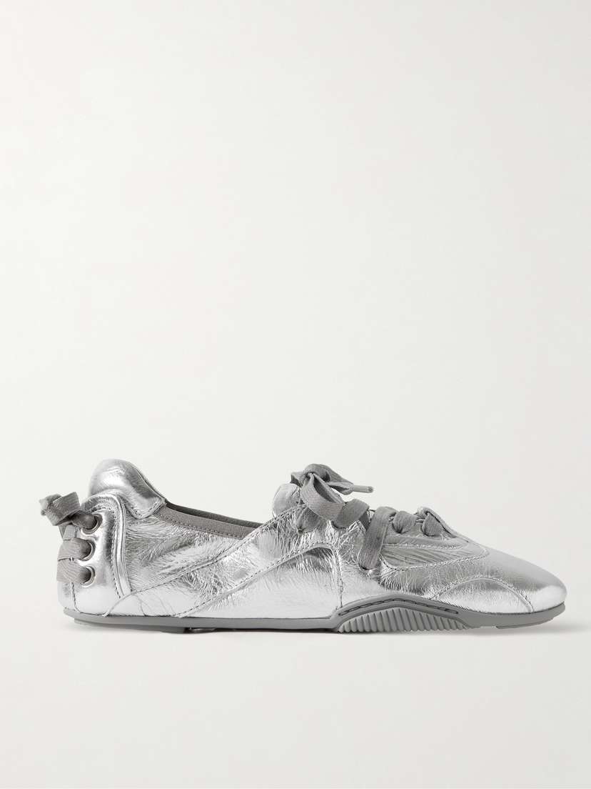 Acne Studios Metallic Leather Sneakers