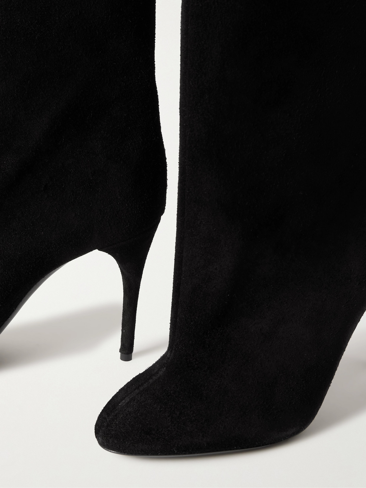 Alaïa Leather Bow Over-the-knee Boots 90 In Black