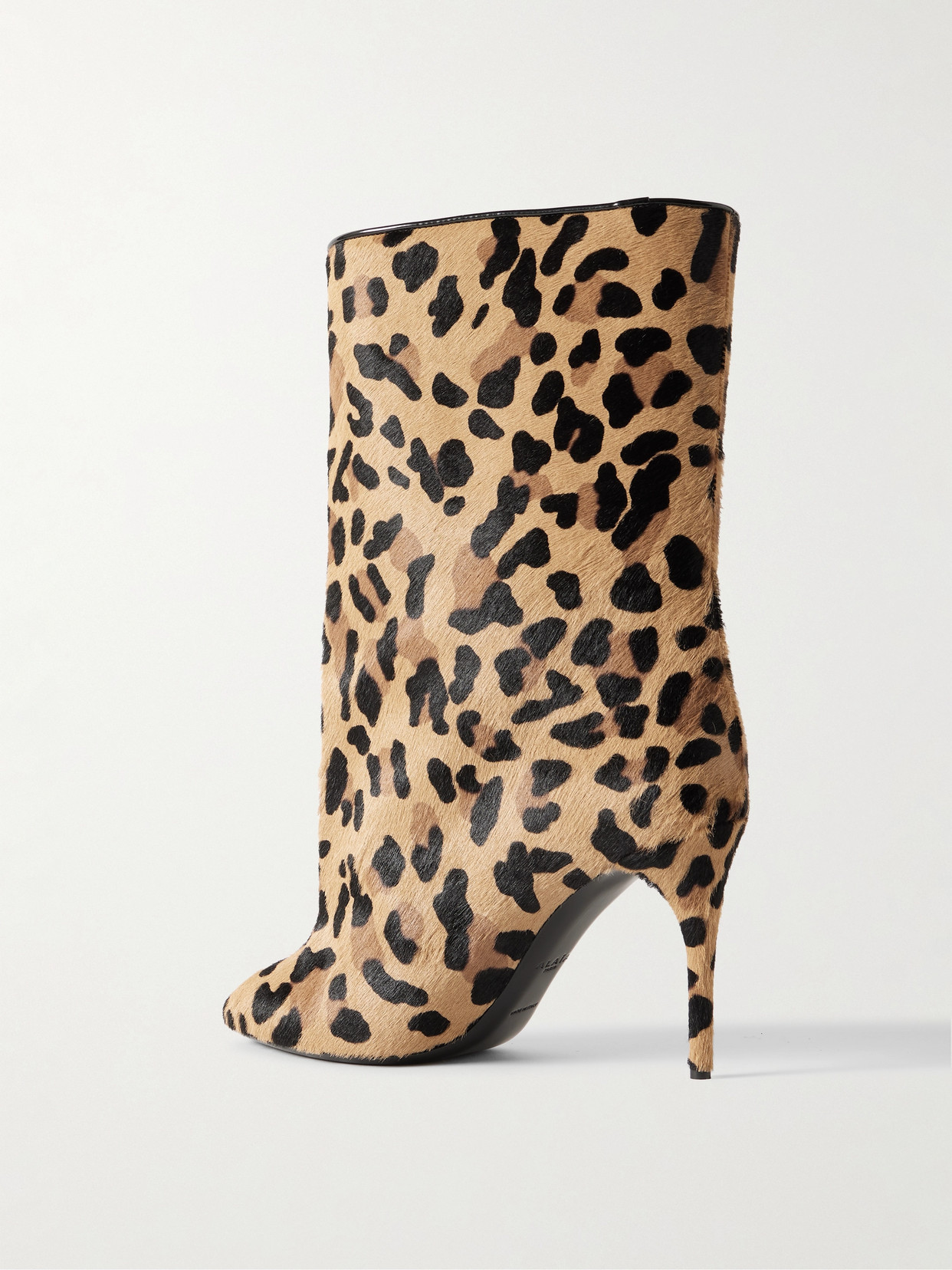 Alaïa 90 Leopard-print Calf Hair Ankle Boots In Animal Print