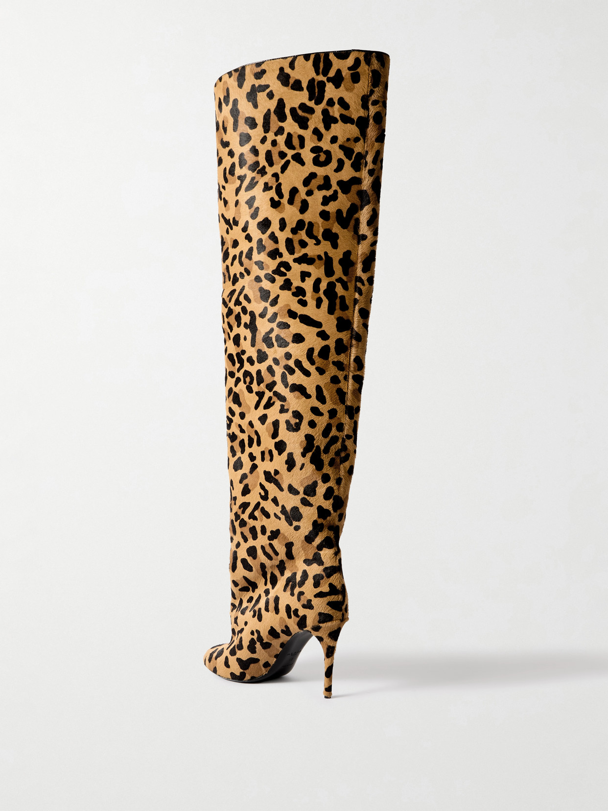 Alaïa - Leopard-Print Calf Hair Over-The-Knee Boots