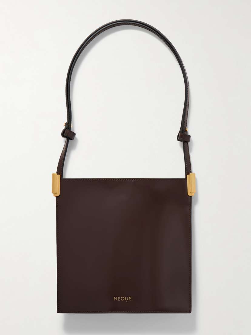 NEOUS Dorado Glossed-leather Shoulder Bag