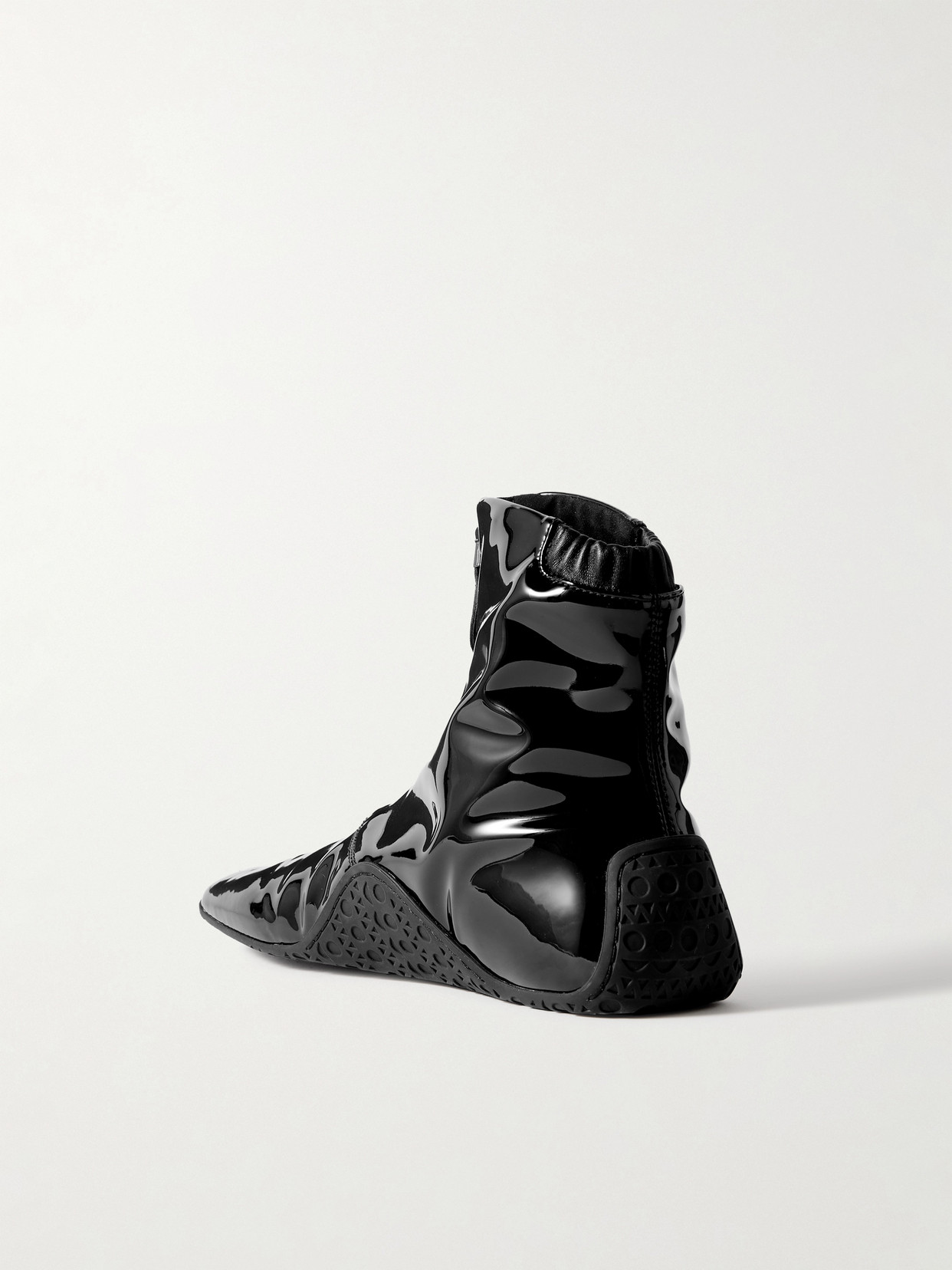 Alaïa Alaia Women La Sneaker In Stretch Patent Fabric In Black