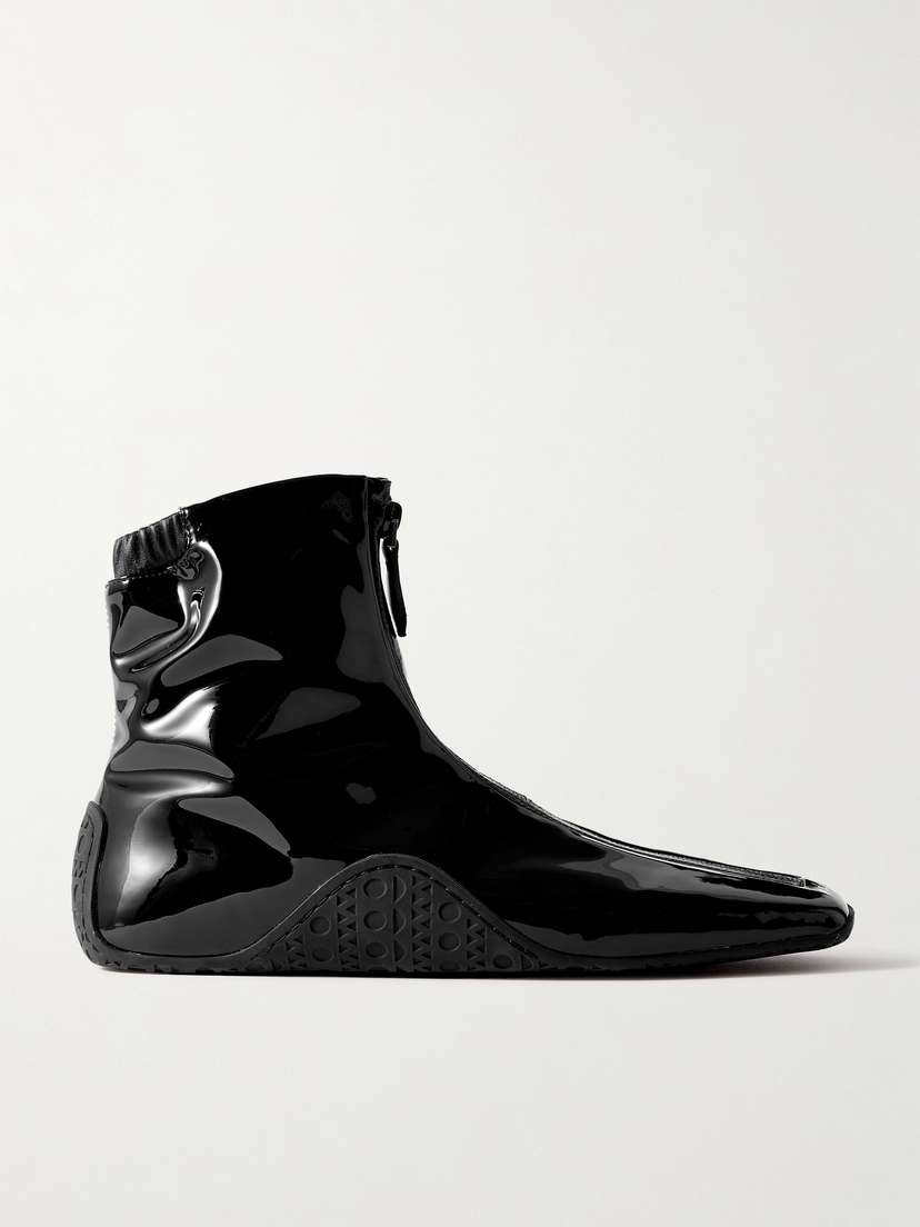 Alaïa Glossed Ankle Boots