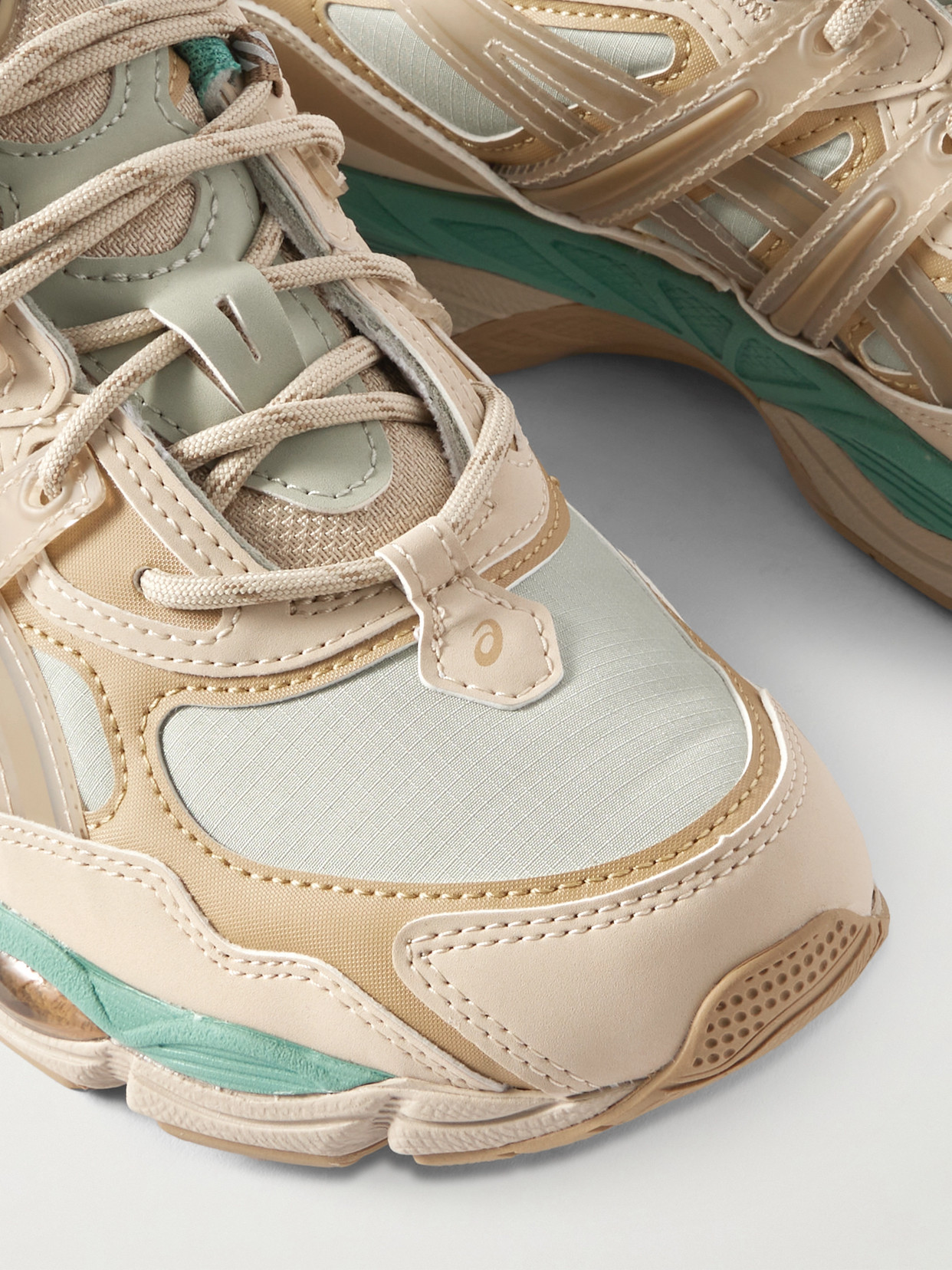 Gel-Nyc Utility Leather And Rubber-Trimmed Ripstop Sneakers