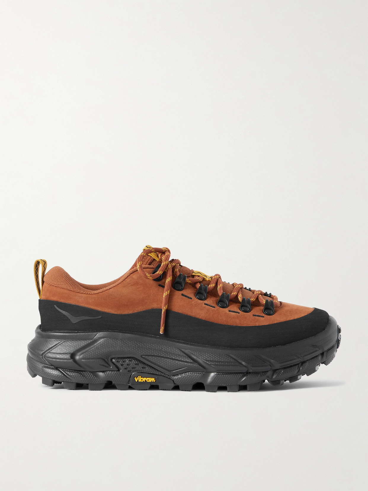Hoka Tor Summit Mesh And Rubber-trimmed Suede Sneakers In Brown